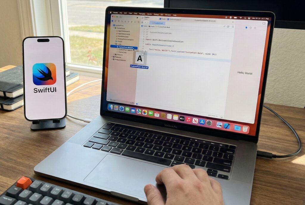 Fuentes personalizadas en SwiftUI y Xcode